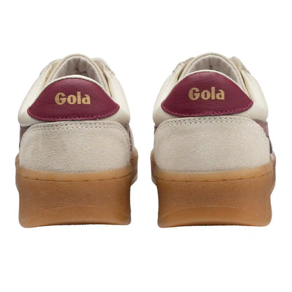 Gola Classics Women's Grandslam Elite Sneakers - Off White/Brownrose/Cerise/Gum