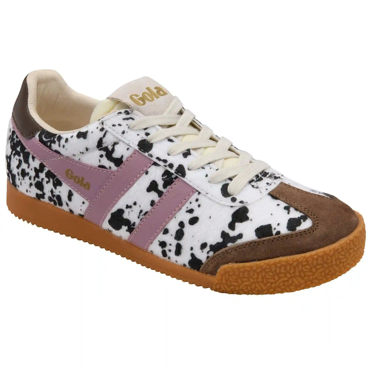 Gola Classics Women's Elan Savanna Sneakers - Dalmatian/Otter/Candy