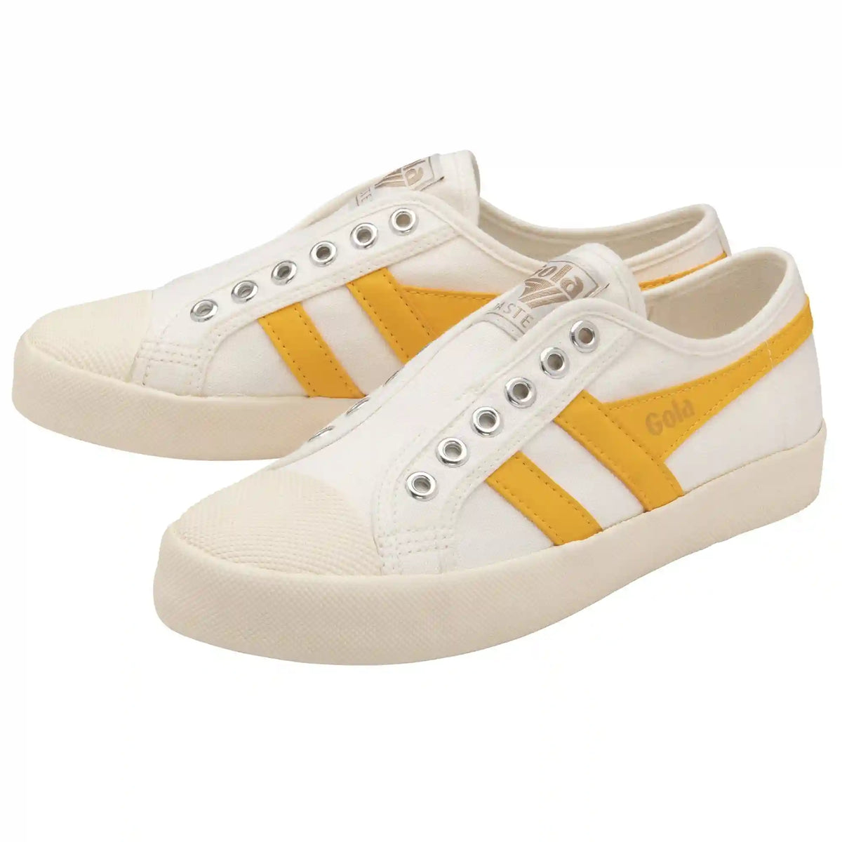 Vegan Gola Classics Women's Coaster Slip - Off White/Sun