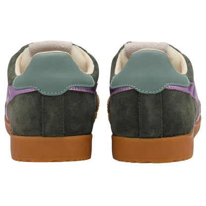 Gola Classics Women's Elan Glitz Sneakers - Dark Khaki/Lilac/Green Mist