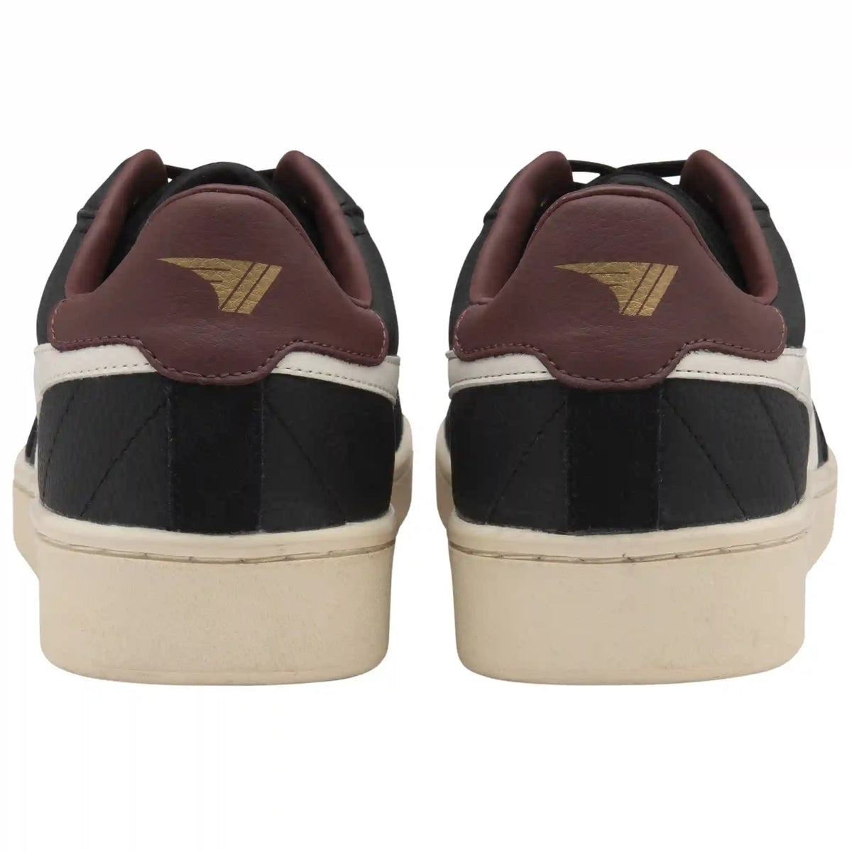 Gola Classics Men's Contact Leather Sneakers - Black/Off White/Burgundy