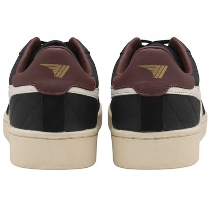 Gola Classics Men's Contact Leather Sneakers - Black/Off White/Burgundy