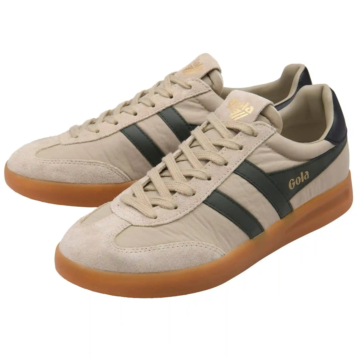Gola Classics Men's Cyclone Nylon Sneakers - Bone/Dark Khaki/Black/Gum