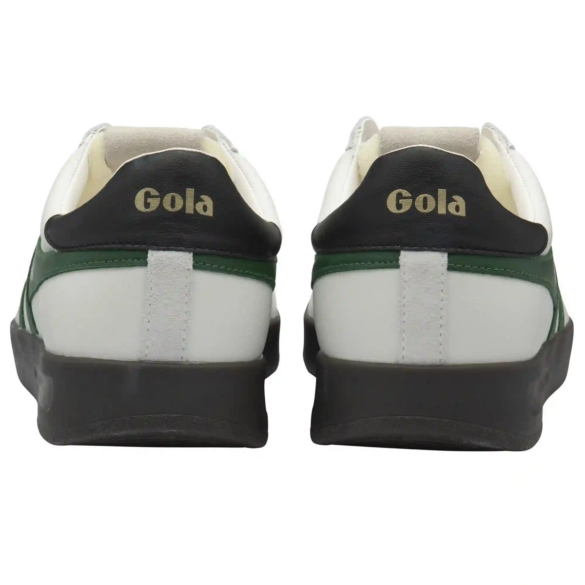 Gola Classics Men's Cyclone Leather Sneakers - White/Evergreen/Black/Dark Gum