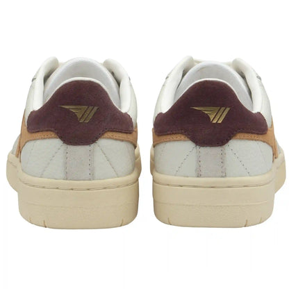 Gola Classics Women's Falcon Sneakers - White/Salmon/Windsor Wine