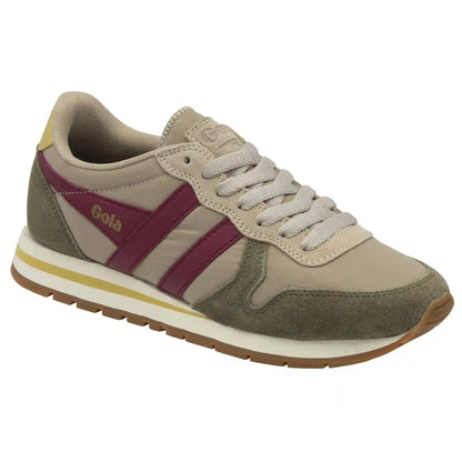 Gola Classics Women's Daytona Chute Sneakers - Bone/Khaki/Cerise