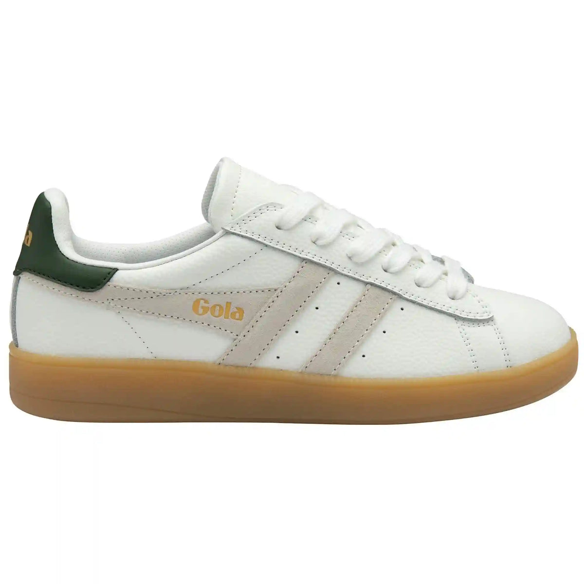 Gola Classics Women's Aztec Leather Sneakers - White/White/Evergreen/Gum