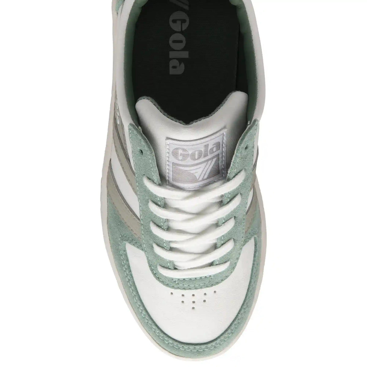 Gola Classics Women's Grandslam Pure Sneakers - White/Green Mist/Light Grey