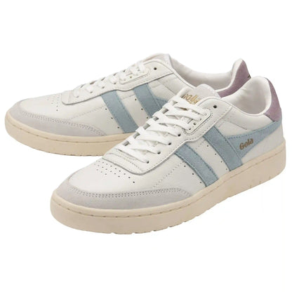 Gola Classics Women's Falcon Sneakers - White/Powder Blue/Lily