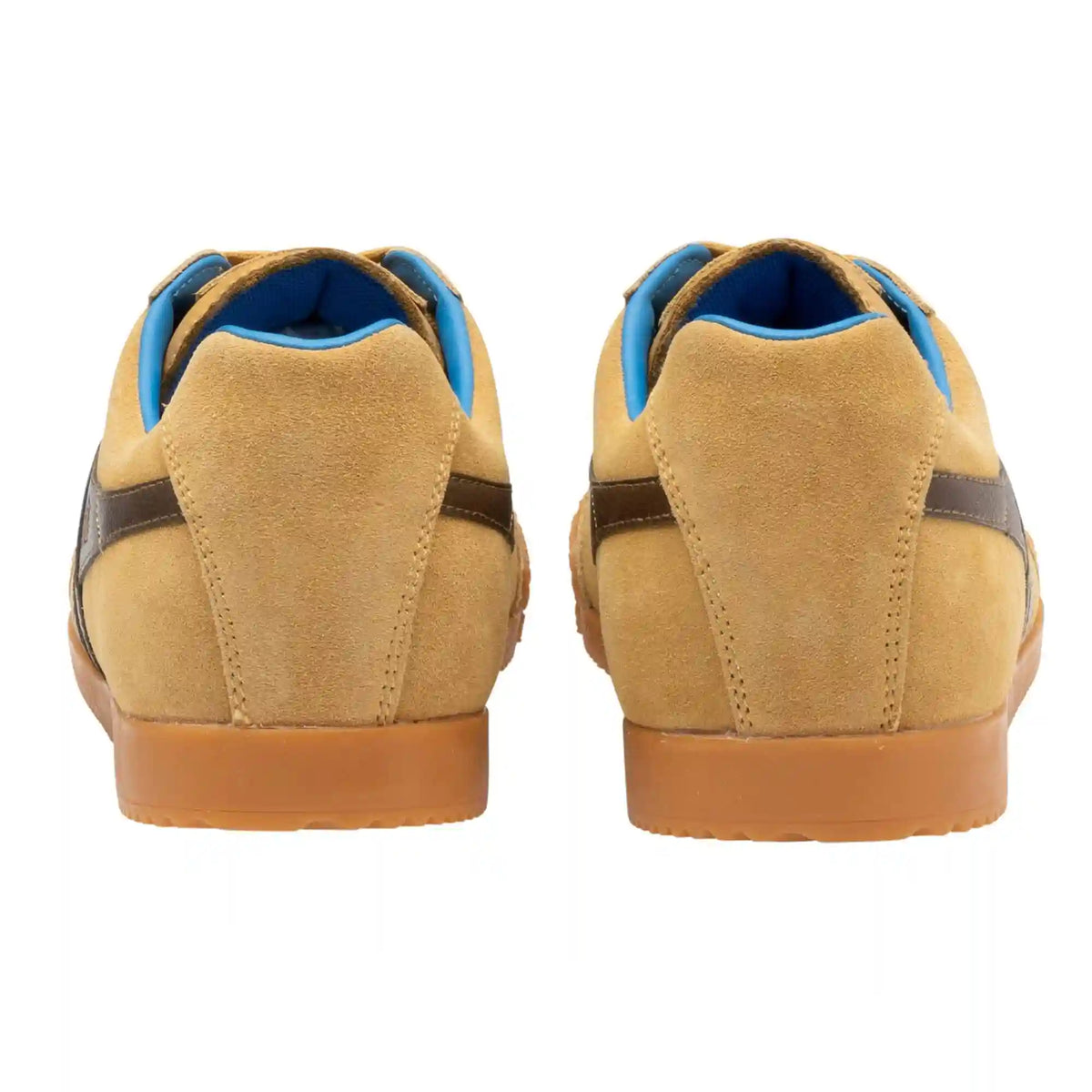 Gola Classics Men's Harrier Suede Sneakers - Mustard/Otter/Pacific