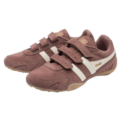 Gola Classics Women's Connect Suede Strap Sneakers - Brownrose/Off White/Gum
