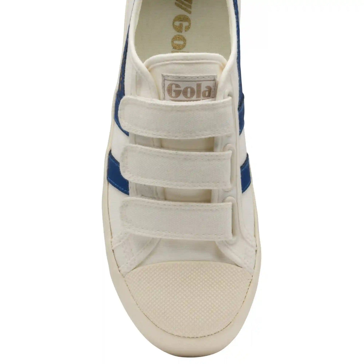 Vegan Gola Classics Women's Coaster Strap Sneakers - Off White/Vintage Blue