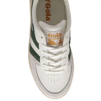 Gola Classics Women's Grandslam Trident Sneakers - White/Evergreen/Sun