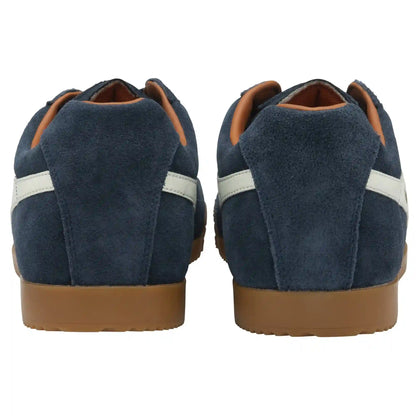 Gola Classics Men's Harrier Suede Sneakers - Navy/Off White/Moody Orange