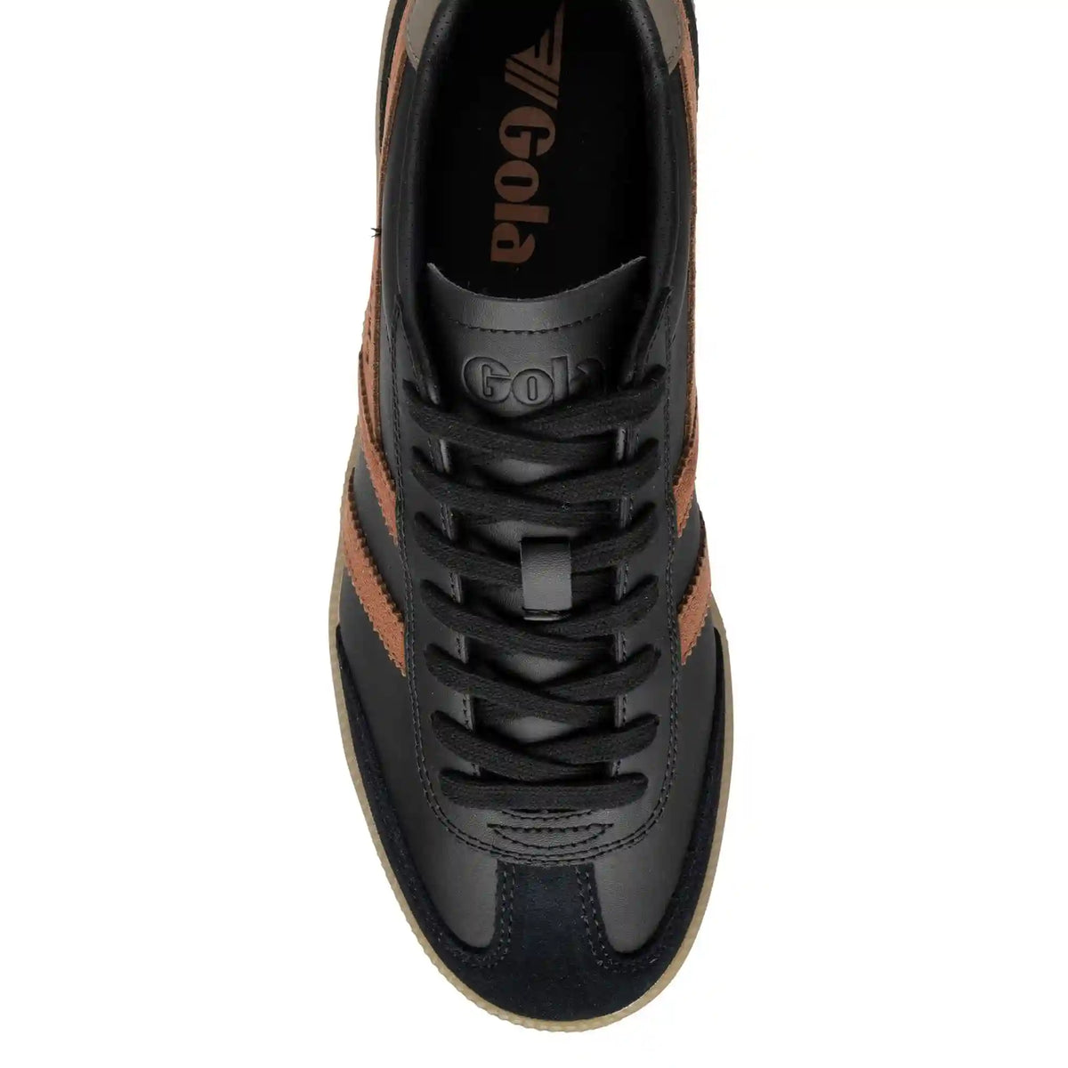 Gola Classics Men's Viper Leather Sneakers - Black/Umber/Urban Moss/Gum