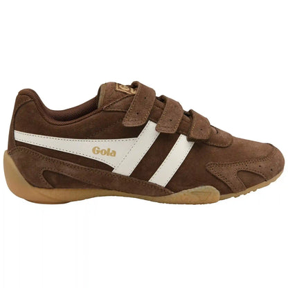 Gola Classics Women's Connect Suede Strap Sneakers - Otter/Off White/Gum