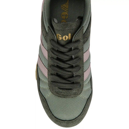 Gola Classics Women's Cascade Sneakers - Green Mist/Dark Khaki/Chalk Pink/Gum