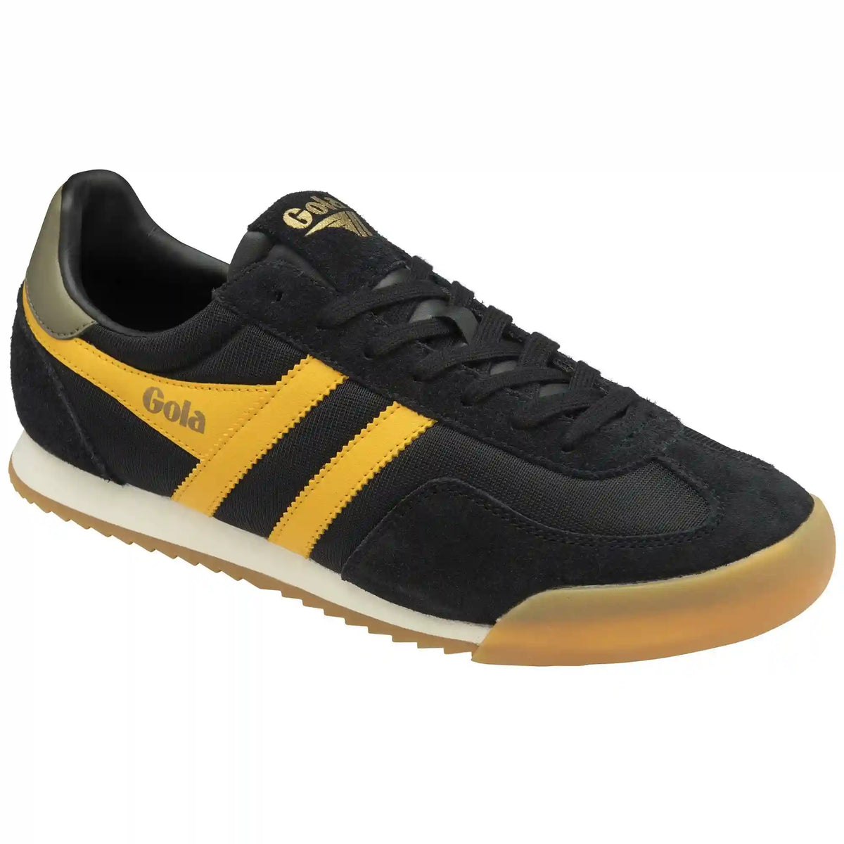 Gola Classics Men's Europa Sneakers - Black/Sun/Khaki