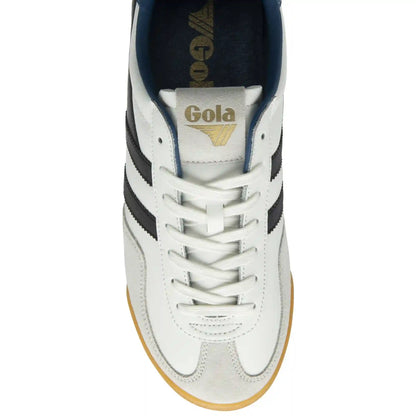 Gola Classics Men's Europa Leather Sneakers - White/Black/Marine Blue