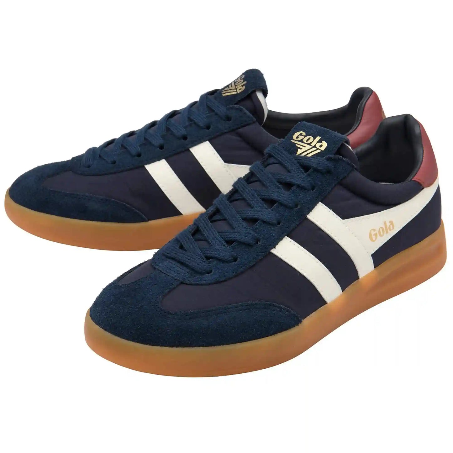 Gola Classics Men's Cyclone Nylon Sneakers - Navy/Off White/Red Ochre/Gum