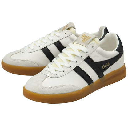 Gola Classics Women's Cyclone Leather Sneakers - White/Black/Gum