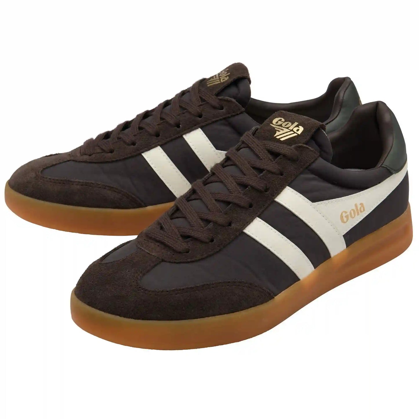 Gola Classics Men's Cyclone Nylon Sneakers - Mocha/Off White/Dark Khaki/Gum