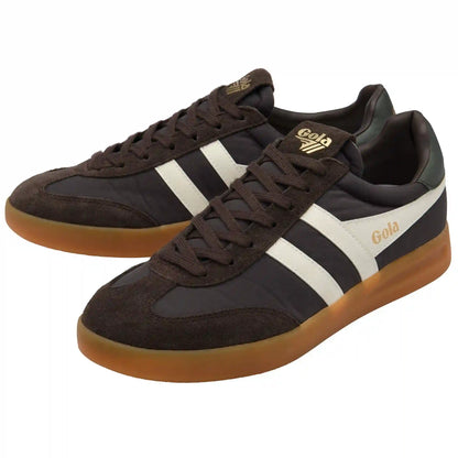 Gola Classics Men's Cyclone Nylon Sneakers - Mocha/Off White/Dark Khaki/Gum