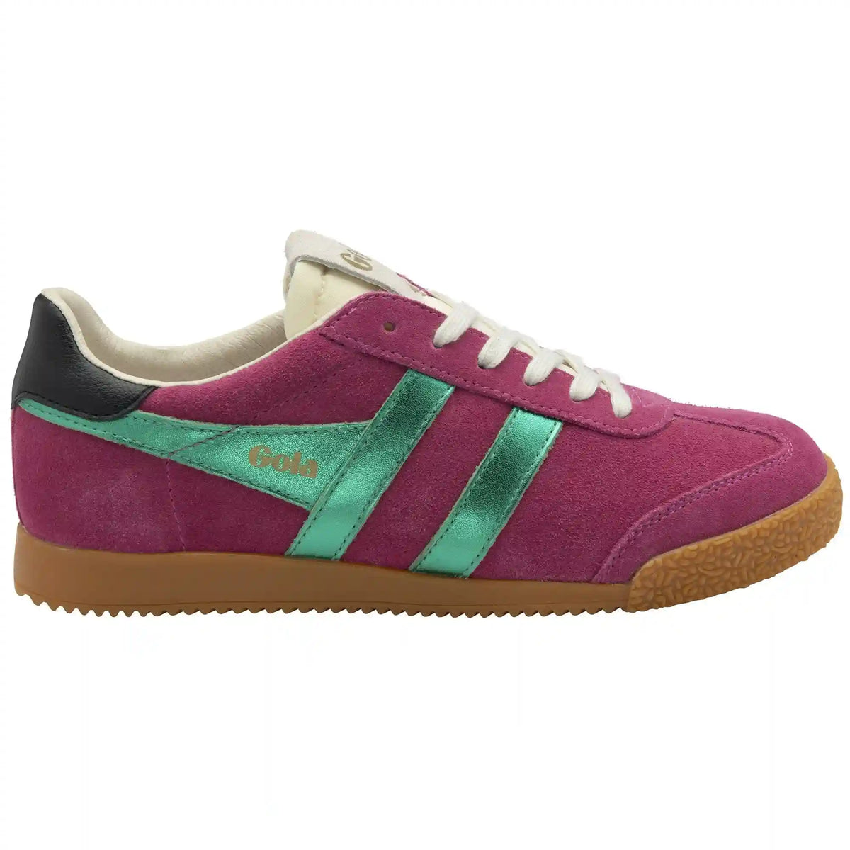 Gola Classics Women's Elan Glitz Sneakers - Fuchsia/Emerald/Black