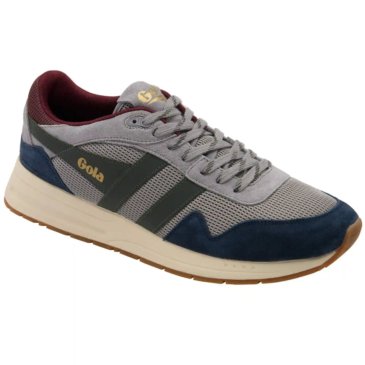 Gola Classics Men's Delta Sneakers - Cement/Navy/Dark Khaki