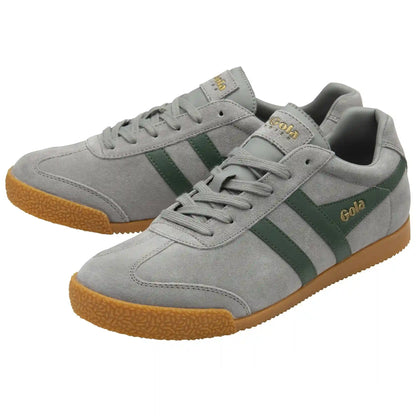 Gola Classics Men's Harrier Suede Sneakers - Cement/Evergreen