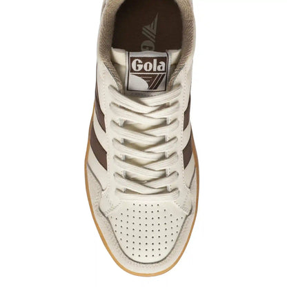 Gola Classics Women's Eagle '86 Sneakers - Off White/Dark Brown/Bone/Gum