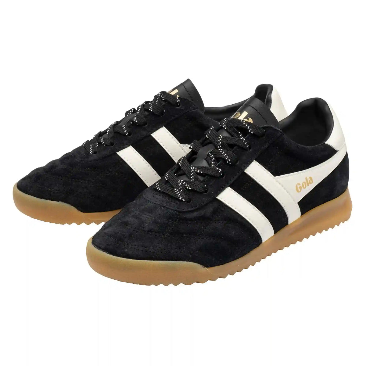 Gola Classics Women's Stadium Suede Sneakers - Black/Off White