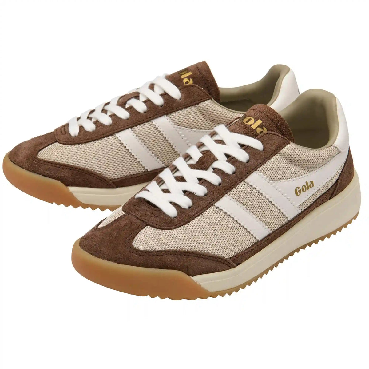 Gola Classics Women's Tornado '88 Mesh Sneakers - Bone/Dark Brown/Off White