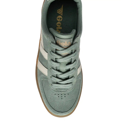 Gola Classics Women's Grandslam Suede Sneakers - Green Mist/Off White/Gum