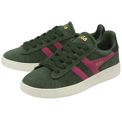 Gola Classics Women's Aztec Sneakers - Evergreen/Hot Fuchsia/Black