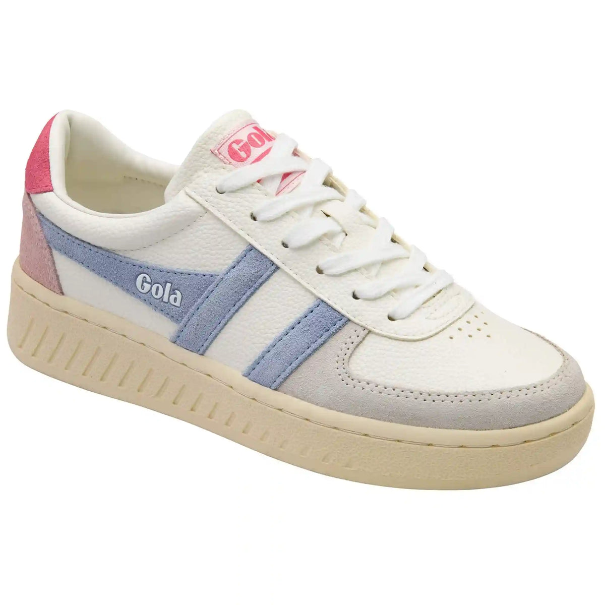 Gola Classics Women's Grandslam Trident Sneakers - White/Air/Fluro Pink