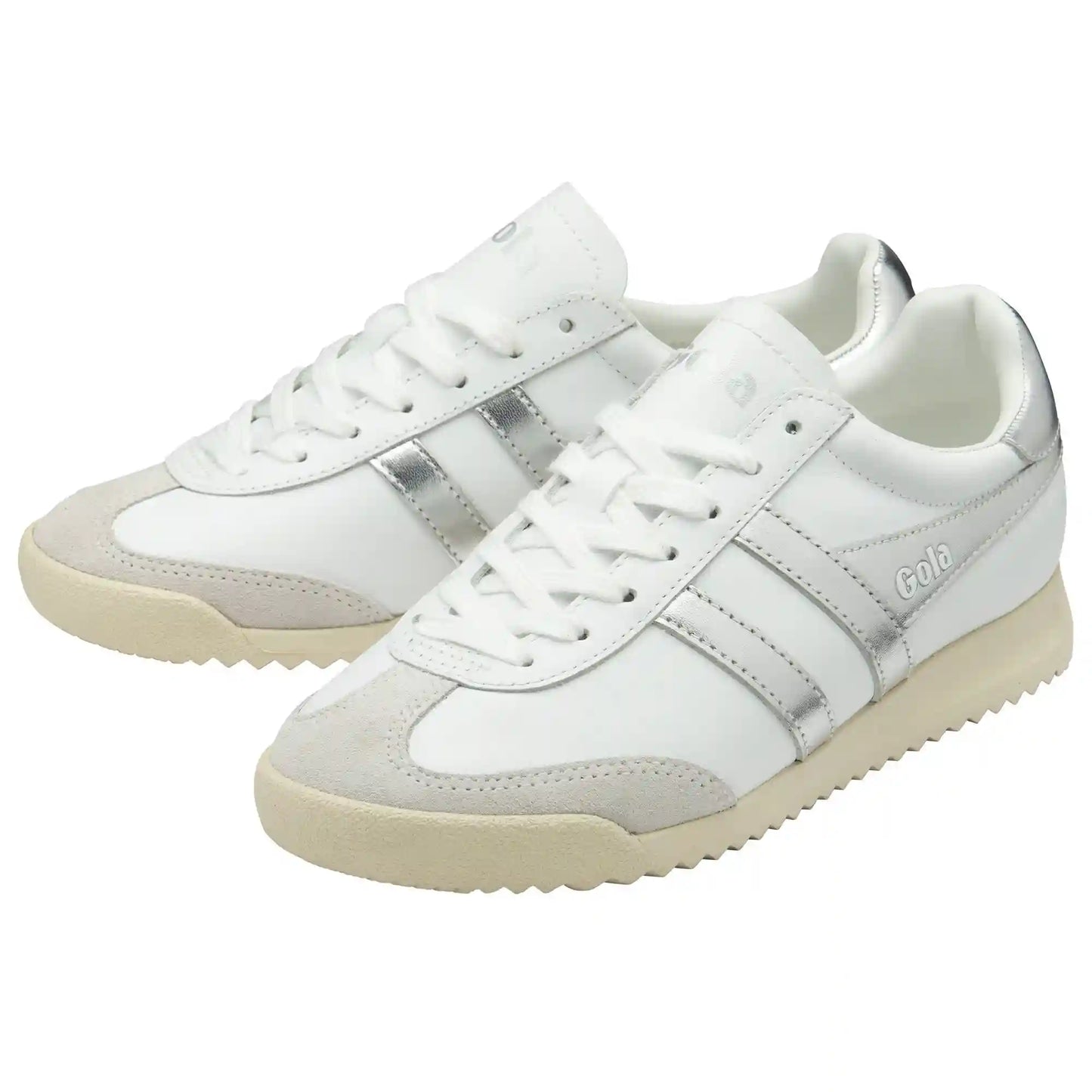 Gola Classics Women's Torpedo Mirror Sneakers - White/Silver/Off White