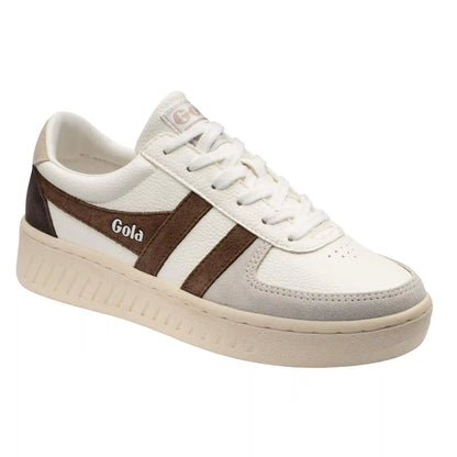 Gola Classics Women's Grandslam Trident Sneakers - White/Otter/Wheat