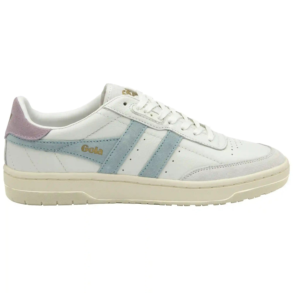 Gola Classics Women's Falcon Sneakers - White/Powder Blue/Lily