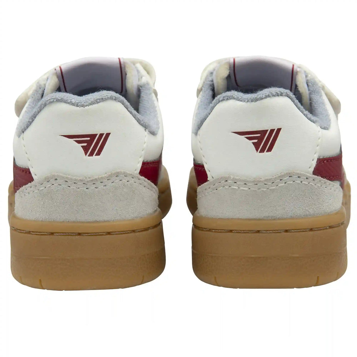 Gola Classics Kids' Eagle Strap Sneakers - White/Deep Red/Air/Gum