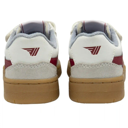 Gola Classics Kids' Eagle Strap Sneakers - White/Deep Red/Air/Gum