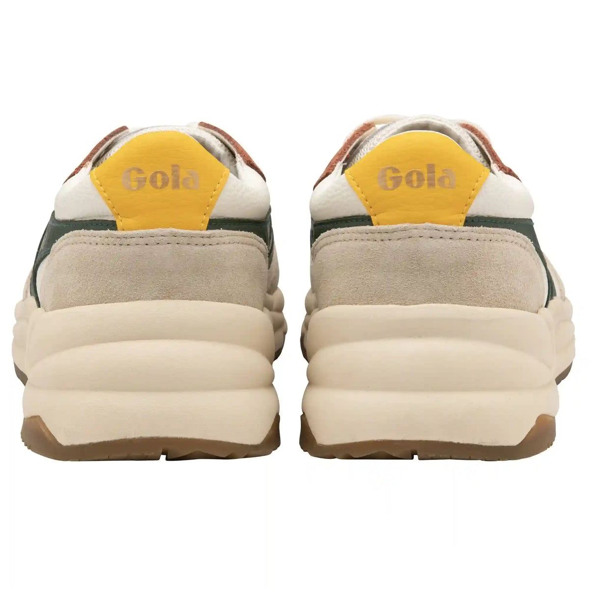 Gola Classics Men's Saturn Quadrant Sneakers - Off White/Wheat/Evergreen/Sun