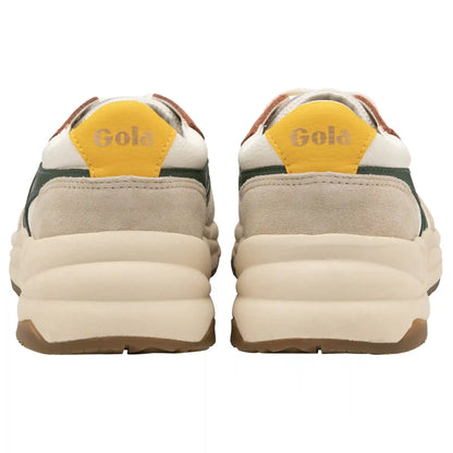 Gola Classics Men's Saturn Quadrant Sneakers - Off White/Wheat/Evergreen/Sun