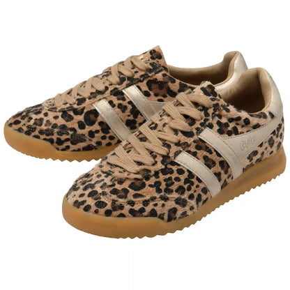 Gola Classics Women's Torpedo Safari Sneakers - Leopard/Gold