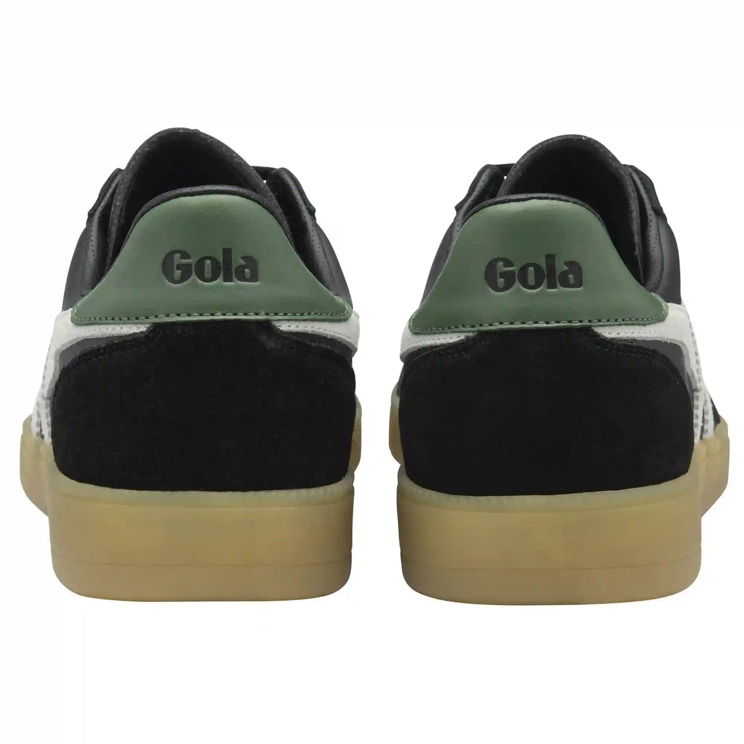 Gola Classics Men's Viper Leather Sneakers - Black/Off White/Evergreen/Gum