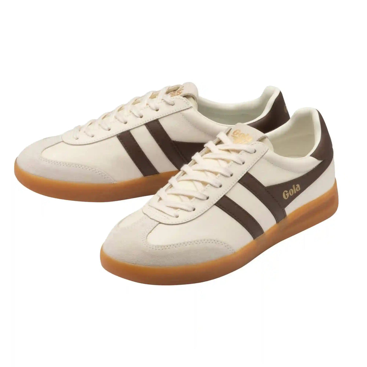 Gola Classics Men's Cyclone Leather Sneakers - Off White/Root/Gum