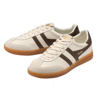 Gola Classics Men's Cyclone Leather Sneakers - Off White/Root/Gum