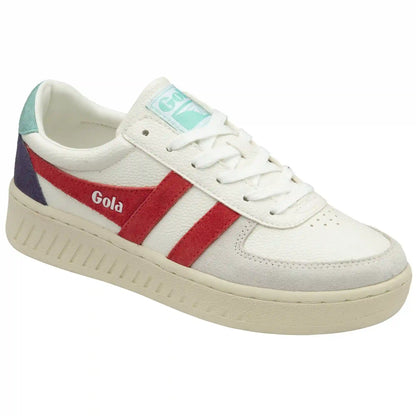 Gola Classics Women's Grandslam Trident Sneakers - White/Coral/Sea Mist