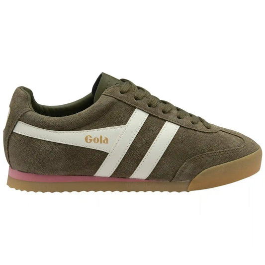 Gola Classics Women's Apollo Sneakers - Khaki/Off White/Coral Pink/Gum
