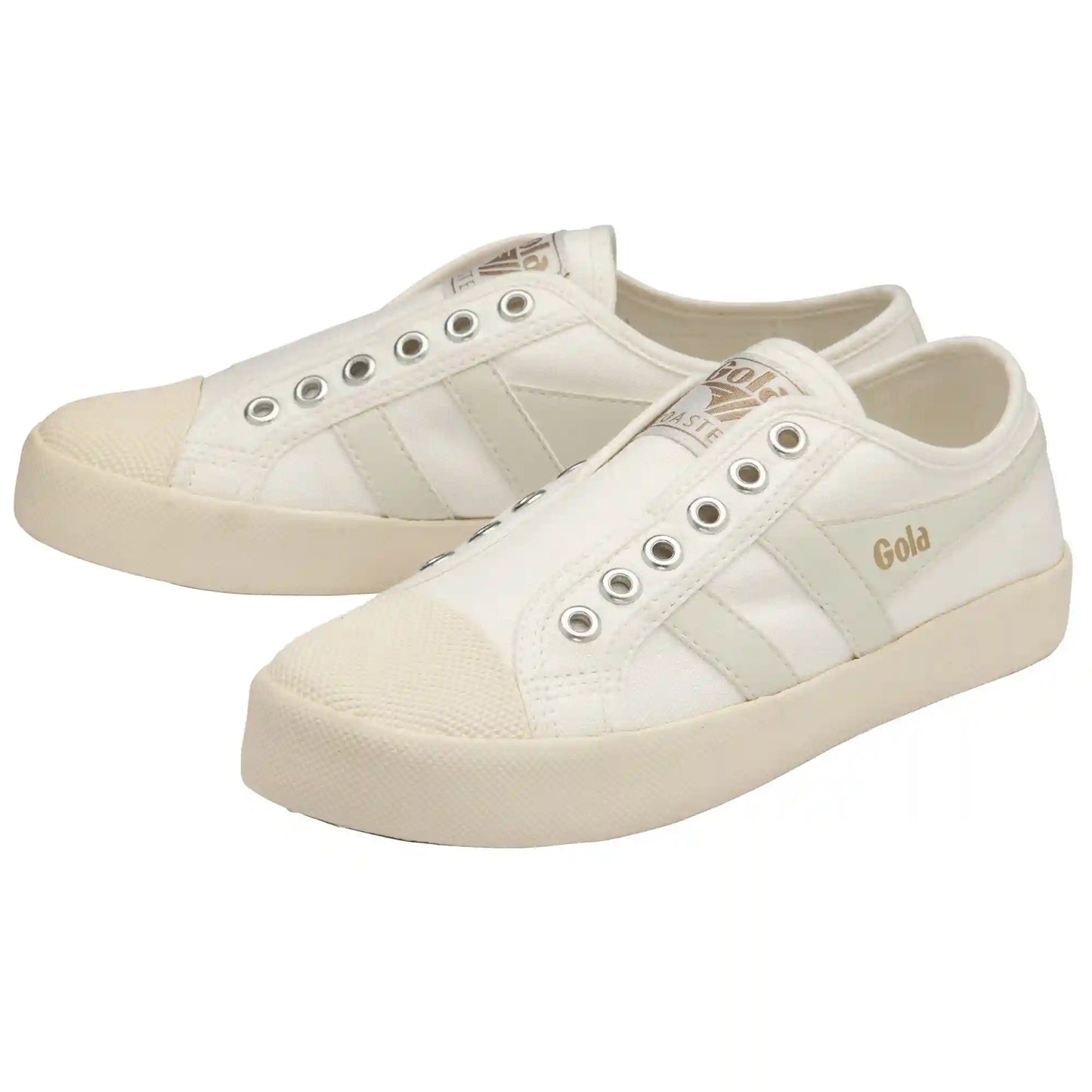 Vegan Gola Classics Women's Coaster Slip - Off White/Off White